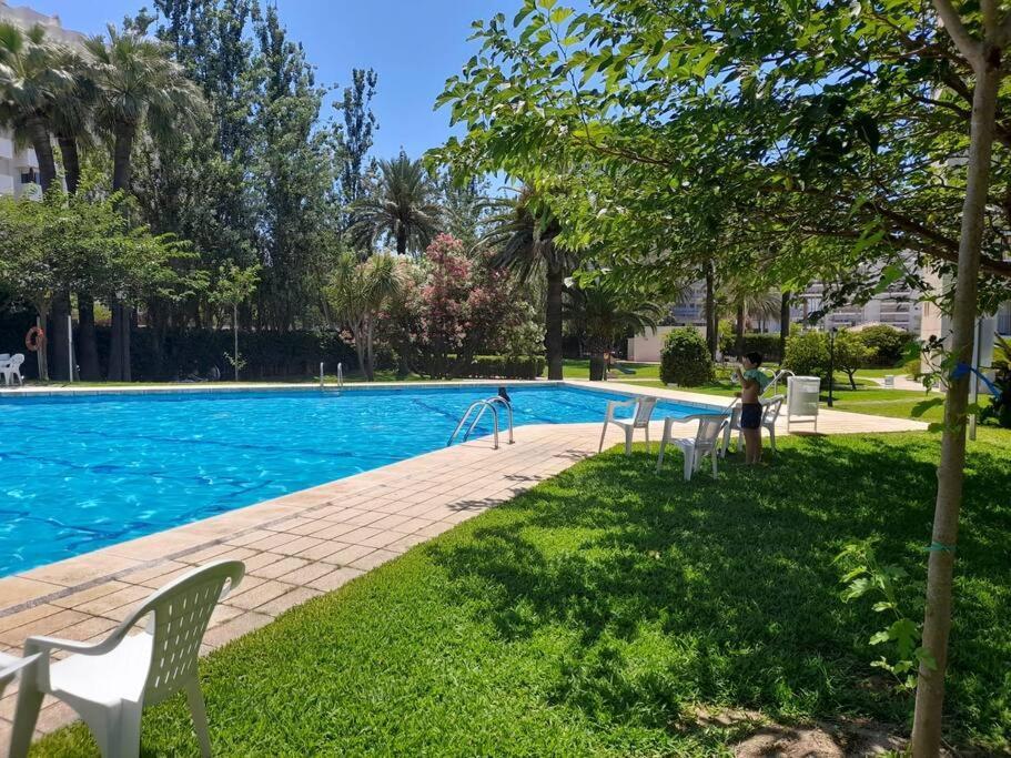 Apartamento Con Piscina Y Zonas Comunes Playa de Gandia Eksteriør bilde